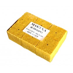 Рибальський кубик для макушатника, Флуоро, з отвором, 45х45х20мм, 6шт/уп, смак Пряжене молоко